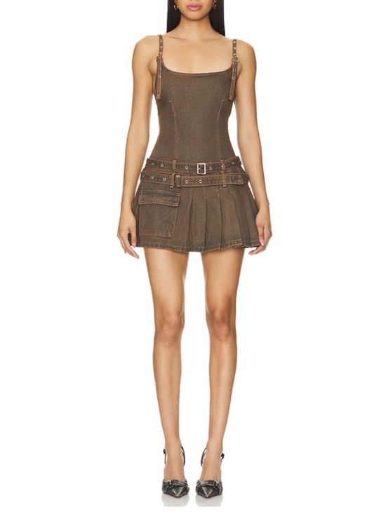Lioness Dresses & Skirts - NWT LIONESS Biker Mini Dress in  Petrol size S